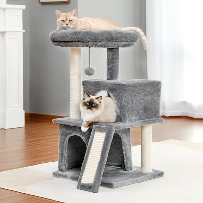 Arbre à chat de luxe – Condos doubles, hamac, perchoir spacieux, griffoirs en sisal