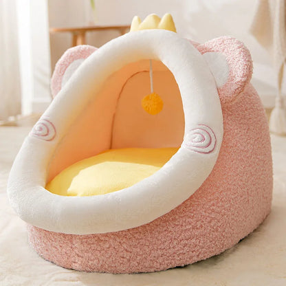 Lit pour chat et chien Four Seasons - Design semi-fermé