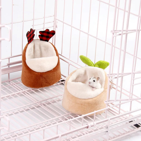 Nid pour hamster en polaire chaude – Mini abri