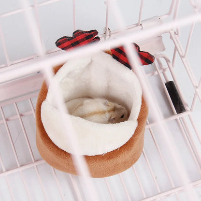 Nid pour hamster en polaire chaude – Mini abri