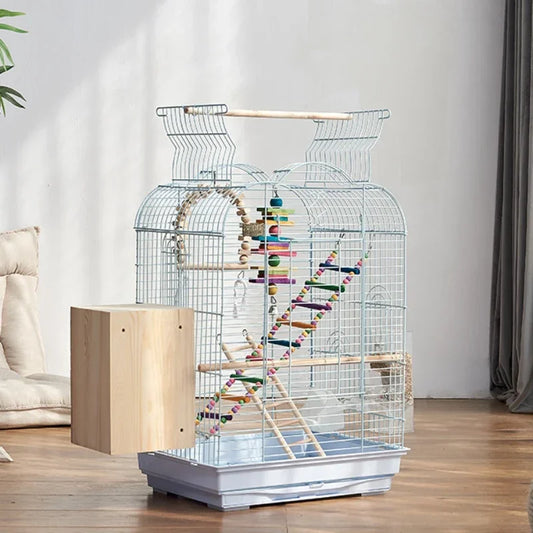 Cage spéciale pour perroquets Xuanfeng Reproduction Nest Grand tiroir pour un nettoyage facile Poignée pratique Cage à oiseaux durable