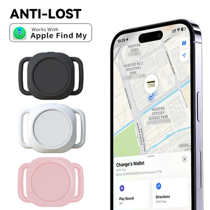 Traceur GPS anti-perte pour animaux de compagnie – Localisateur d'activité intelligent compatible Bluetooth avec collier réglable pour chiens et chats – Exclusif pour iPhone 