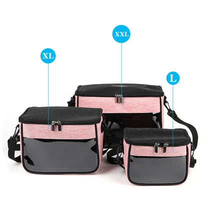 Sac à bandoulière incliné pour lapin, hamster, hérisson, furet, sac de voyage portable pour petit animal de compagnie, sac de transport respirant pour animaux