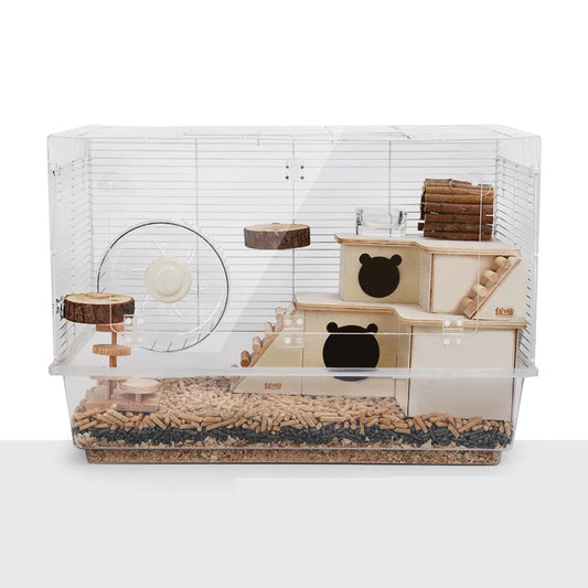 Golden Silk Hamster Cage - Spacious & Versatile