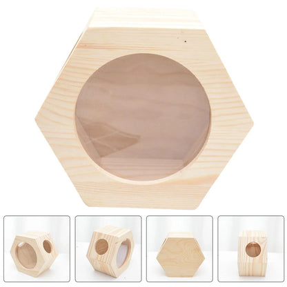 Château en bois pour hamster - Mini chalet multicouche