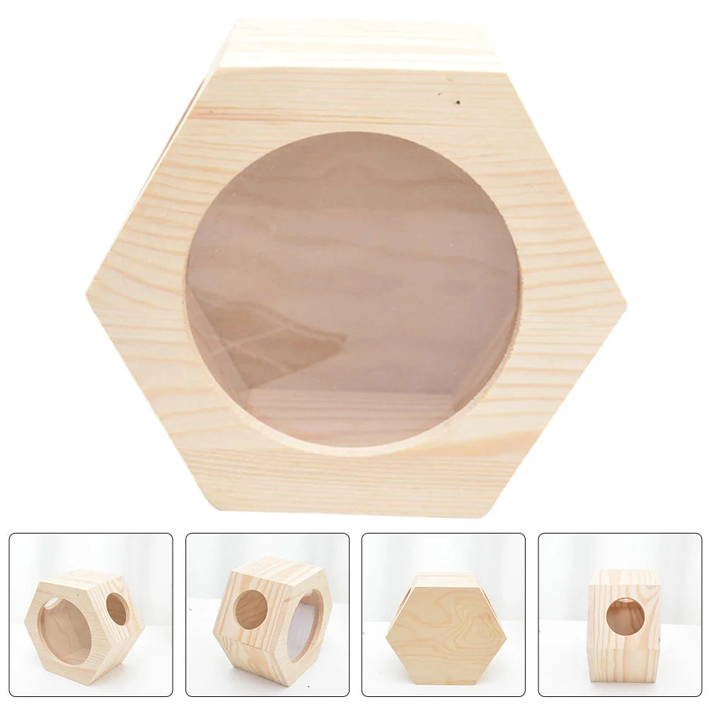 Chalet pour hamster, cage pour rat, accessoires pour chinchilla, villa en bois, chambre pour animaux de compagnie, mini château multicouche, maison multiple