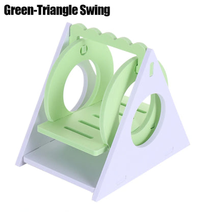 Ensemble de jouets en bois pour hamster, maison pour hamster, jouet d'activité anti-ennui, accessoires pour cage à hamster à faire soi-même pour petits animaux