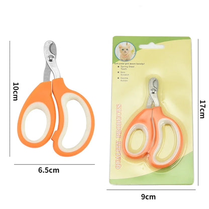 Pet Nail Scissors - Half Moon Stainless Steel Trimmers
