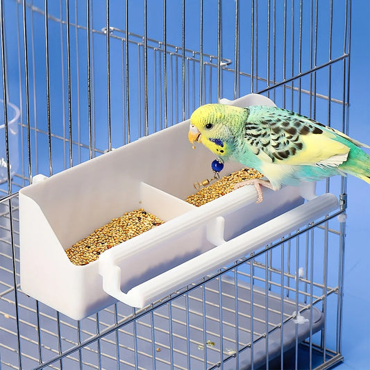 1 pièce - Mangeoire à oiseaux à double grille pour perroquet