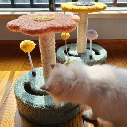 Petit arbre à chat, maison, griffoir, meubles d'escalade, jouets en sisal pour chaton, cadre d'exercice, activités d'intérieur, fournitures pour animaux de compagnie