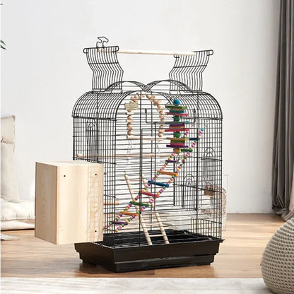 Cage spéciale pour perroquets Xuanfeng Reproduction Nest Grand tiroir pour un nettoyage facile Poignée pratique Cage à oiseaux durable
