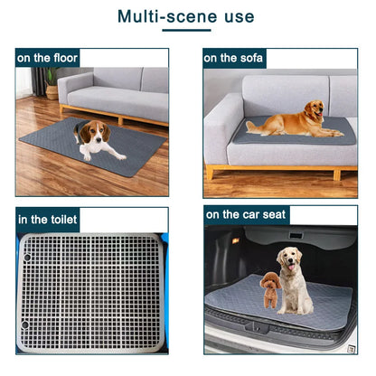 Tapis de pipi réutilisable pour chien, couche absorbante, lavable, tapis d'entraînement pour chiot, tapis d'urine pour animal de compagnie, housse de siège de voiture, fournitures pour animaux de compagnie
