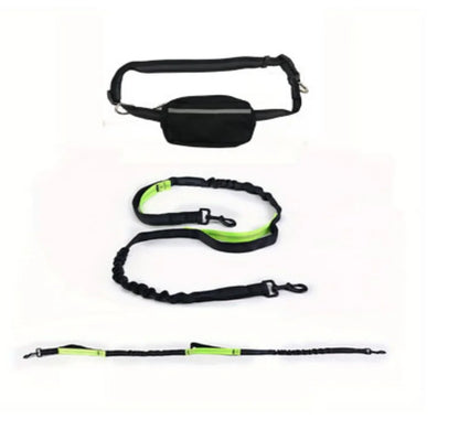 Reflective Hands-Free Dog Collar and Leash Set – Perfect for Running and Walking