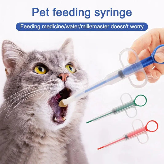 1 x Silikon-Futterspender für Medikamente und Flüssigkeiten für Haustiere. Bequem für Hunde und Katzen. Universell sicher, leicht zu reinigen und wiederholt zu verwenden.