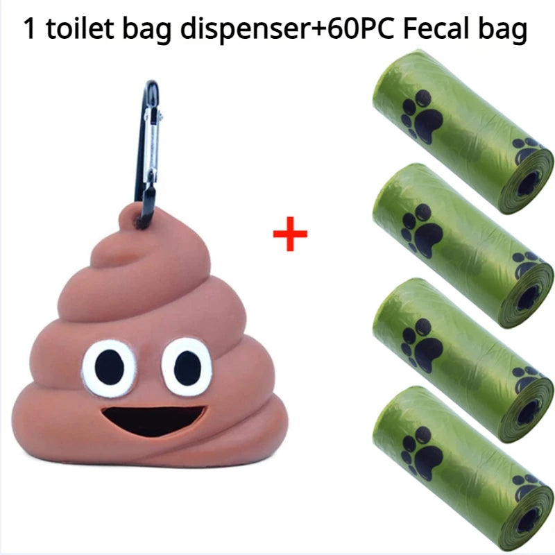Distributeur de sacs fécaux pour animaux de compagnie, poche à ordures d'extérieur pour chat et chien, boucle suspendue, sacs à excréments portables, boîte de rangement, produits de nettoyage pour animaux de compagnie