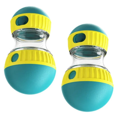 Jouet interactif pour chien avec balle roulante - Distributeur de friandises et booster d'intelligence, conception de piste elliptique durable