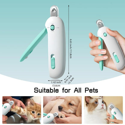 Coupe-ongles professionnel pour animaux de compagnie avec trou réglable Coupe-ongles pour chat et chien Coupe-griffes pour animaux de compagnie Outil de toilettage pour chiots et chatons
