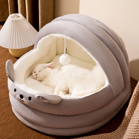Lit pour chat et chien Four Seasons - Design semi-fermé