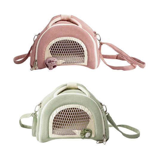 Hamster-Tragetasche, Umhängetasche, Reisetasche, tragbar, atmungsaktiv, für Haustiere, Outdoor-Tasche für Kleintiere, Kleintiere, Eichhörnchen, Igel, Ratten