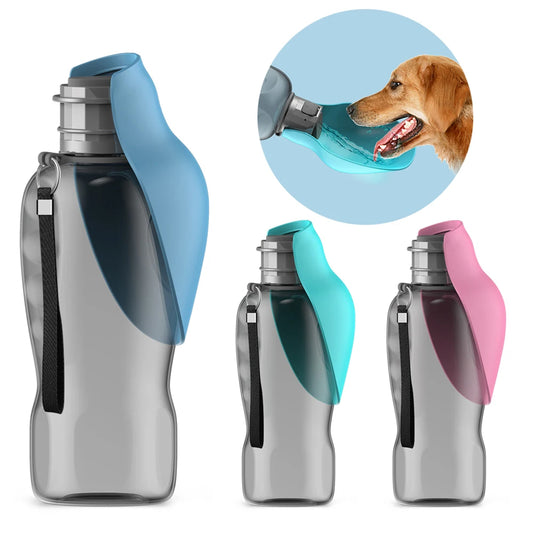 Bouteille d'eau portable pour chien de 800 ml – Bol de voyage pour chiens de petite, moyenne et grande taille 