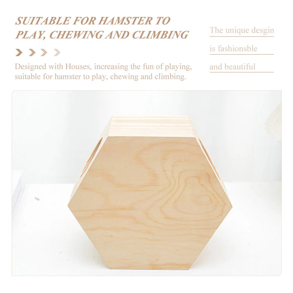 Chalet pour hamster, cage pour rat, accessoires pour chinchilla, villa en bois, chambre pour animaux de compagnie, mini château multicouche, maison multiple