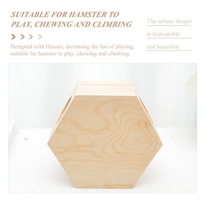 Chalet pour hamster, cage pour rat, accessoires pour chinchilla, villa en bois, chambre pour animaux de compagnie, mini château multicouche, maison multiple