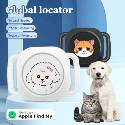 Traceur GPS anti-perte pour animaux de compagnie – Localisateur d'activité intelligent compatible Bluetooth avec collier réglable pour chiens et chats – Exclusif pour iPhone 