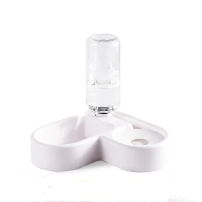 Ensemble de gamelles doubles pour chien et chat – Gamelle en plastique pour animaux de compagnie pour chats et petits chiens