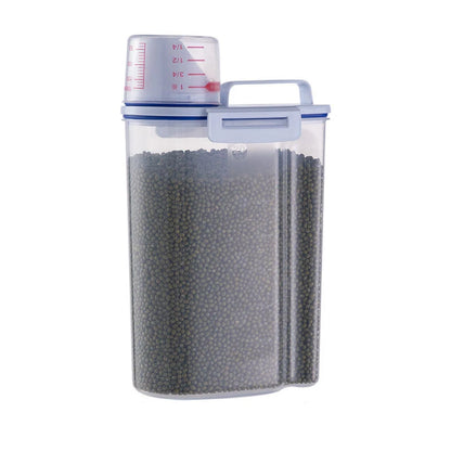 Récipient de stockage de nourriture pour animaux de compagnie de qualité supérieure avec fermeture hermétique - Durable, grande capacité, facile à nettoyer et design élégant pour chiens et chats