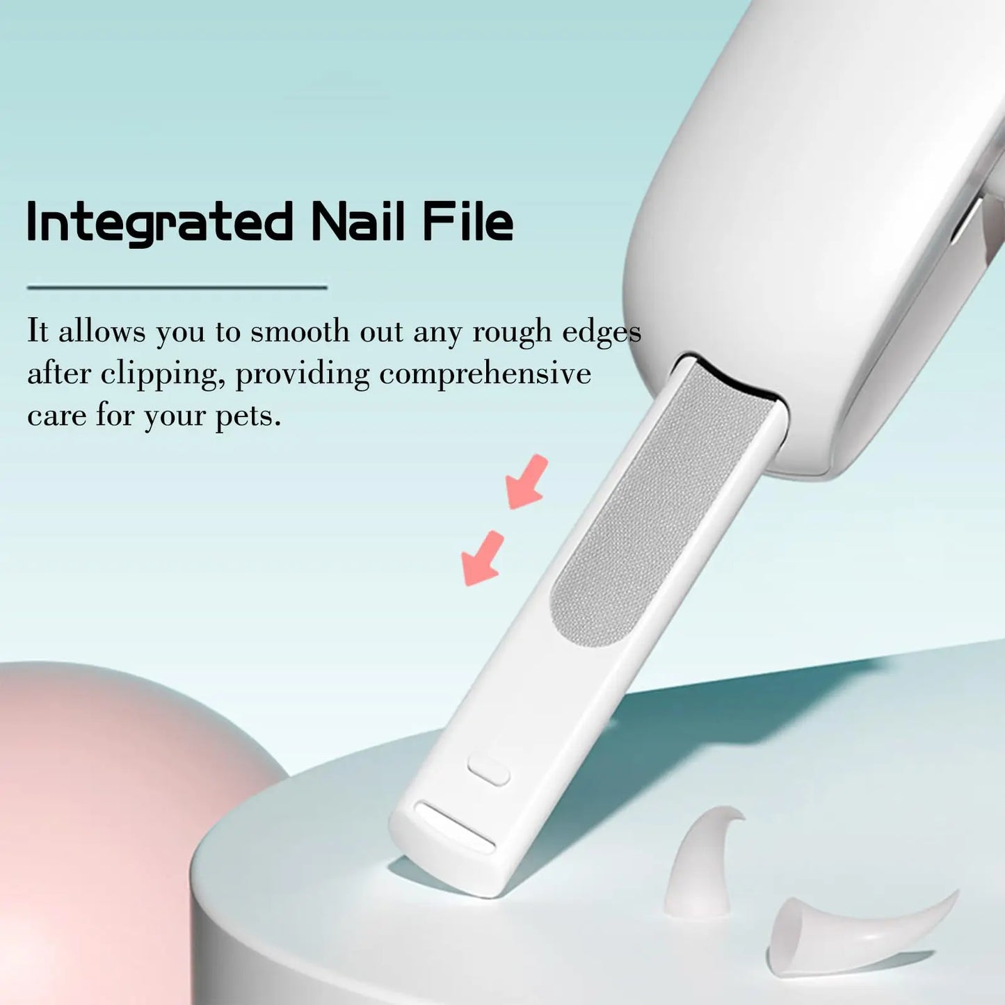 Coupe-ongles professionnel pour animaux de compagnie avec trou réglable Coupe-ongles pour chat et chien Coupe-griffes pour animaux de compagnie Outil de toilettage pour chiots et chatons