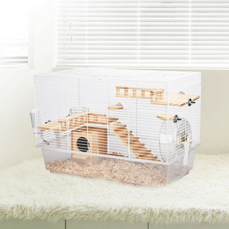 Cage pour hamster Golden Silk - Spacieuse et polyvalente