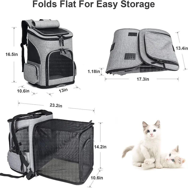 Out Puppy Backpack – Sac à dos extensible et portable pour animaux de compagnie