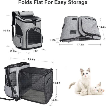 Out Puppy Backpack – Sac à dos extensible et portable pour animaux de compagnie