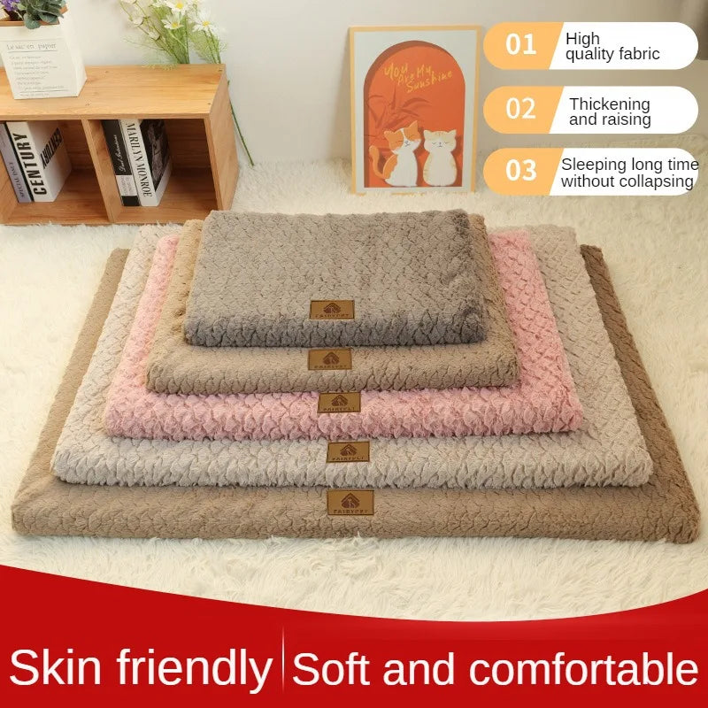 Tapis pour chien de compagnie Coussin Grand chiot Résistant à l'usure Tapis imperméable Maison Moyen Grand Lit Rembourrage pour chien Accessoires Fournitures Canapé Tapis