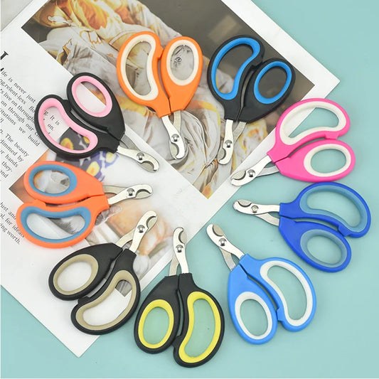 Ciseaux à ongles pour animaux de compagnie - Coupe-ongles en acier inoxydable demi-lune