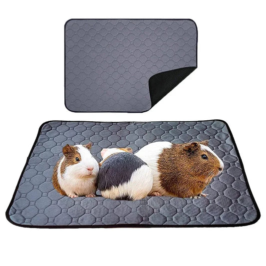 Tapis de cage pour lapin, cochon d'Inde, petits articles pour animaux de compagnie, tapis de lit antidérapant imperméable, tapis absorbant pour pipi pour hamsters, accessoires