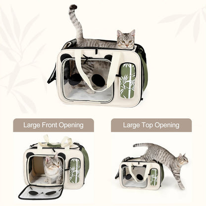 Poussette pliable pour animaux de compagnie avec conception à 4 roues