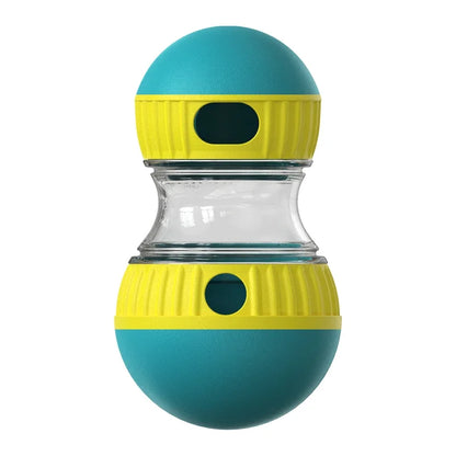 Jouet interactif pour chien avec balle roulante - Distributeur de friandises et booster d'intelligence, conception de piste elliptique durable