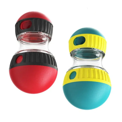Jouet interactif pour chien avec balle roulante - Distributeur de friandises et booster d'intelligence, conception de piste elliptique durable