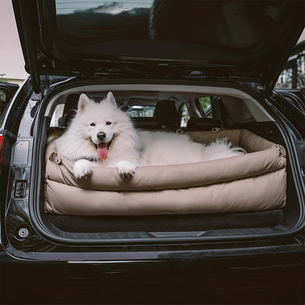 Siège auto pour chien en similicuir de luxe – Imperméable et antidérapant