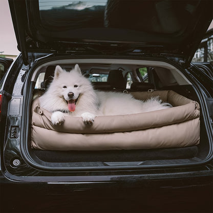 Siège auto pour chien en similicuir de luxe – Imperméable et antidérapant
