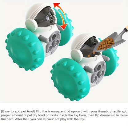 1 jouet puzzle distributeur de friandises amusant et stimulant pour chiens de petite et moyenne taille - Favorise la stimulation mentale et ralentit l'alimentation 