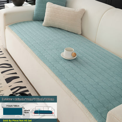 Bohemian Chic Plush Sofa Cover – Pet-Friendly, Non-Slip, Machine Washable Couch Protector