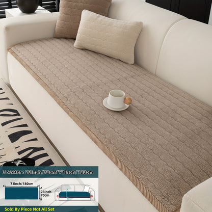 Bohemian Chic Plush Sofa Cover – Pet-Friendly, Non-Slip, Machine Washable Couch Protector