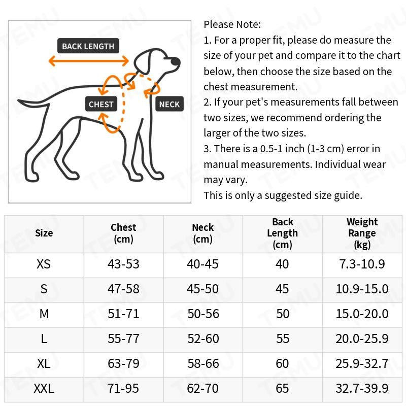 Vestes d'hiver à double couche pour chiens - Manteaux imperméables et chauds pour grands chiens