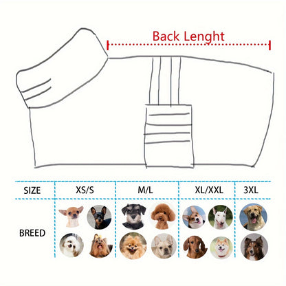 Serviette de bain rayée à séchage rapide pour chien - Peignoir de séchage pour chien en polyester super absorbant et réglable - Parfait pour le bain, les promenades humides et la natation