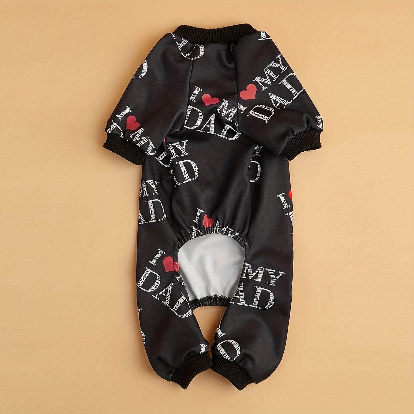 Vêtements d'été pour animaux de compagnie I Love Mom I Love Dad Print Vêtements pour chiens Combinaison pour chiens Pyjama pour chats pour petits, moyens et grands chiens
