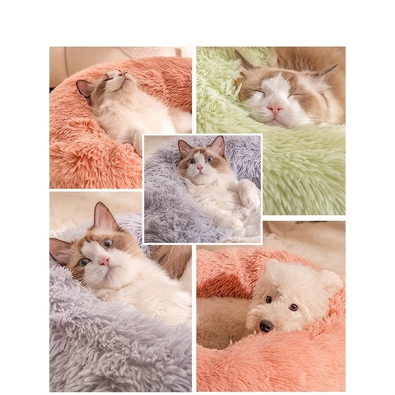 Lit pour chat confortable – Polyester moelleux, design antidérapant pour une utilisation en intérieur et en extérieur 