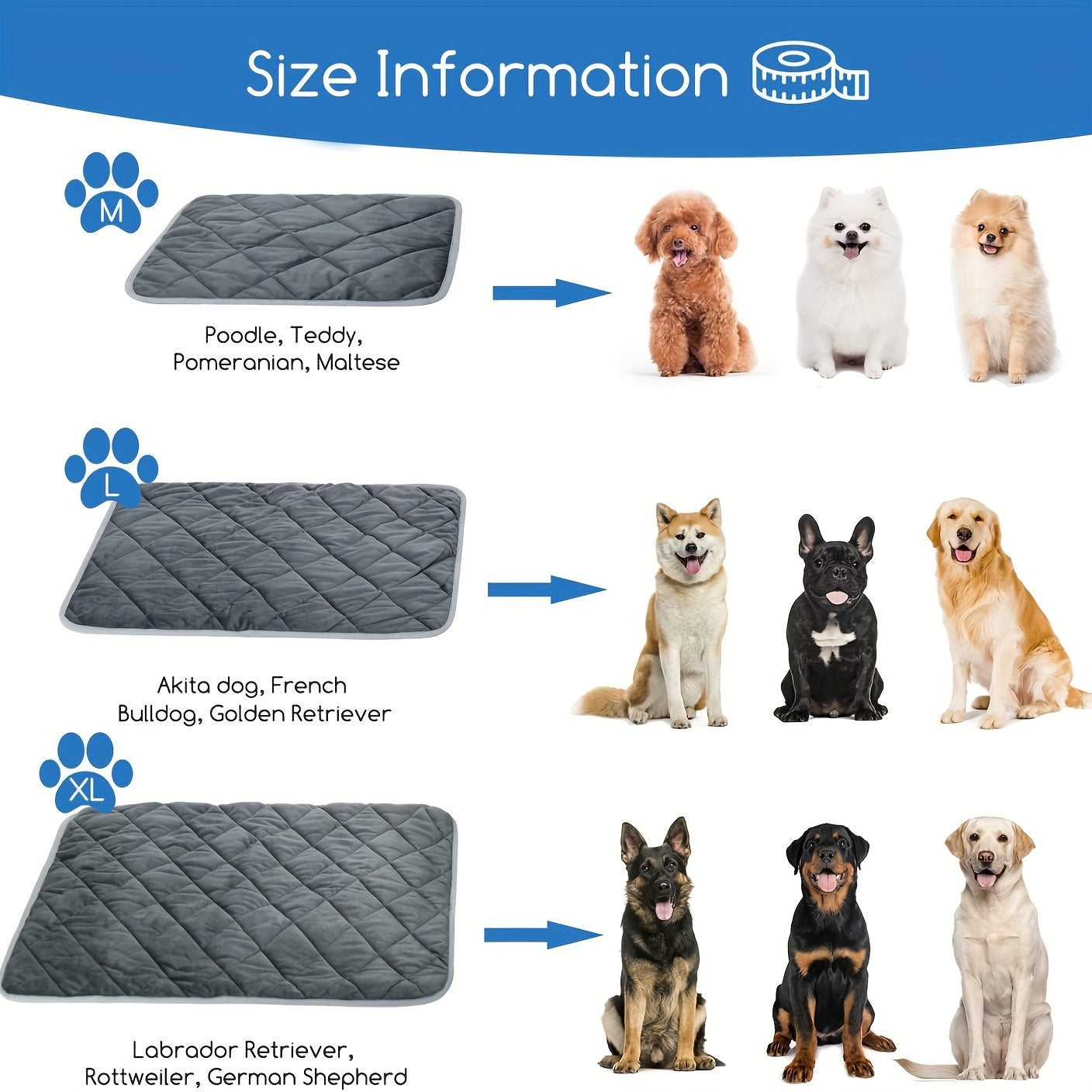 Cozy Self-Warming Pet Mat – Washable Thermal Bed for Dogs & Cats, Anti-Slip, Durable