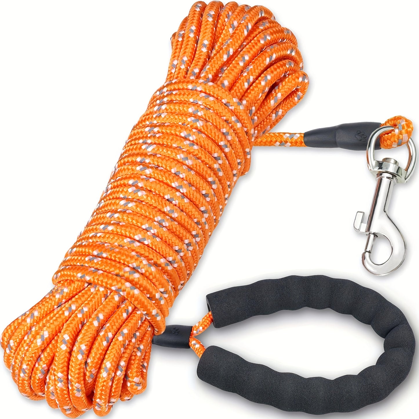 Laisse longue réfléchissante pour chiens de grande, moyenne et petite taille, pour s'entraîner à l'extérieur, marcher, jouer, camper ou dans la cour